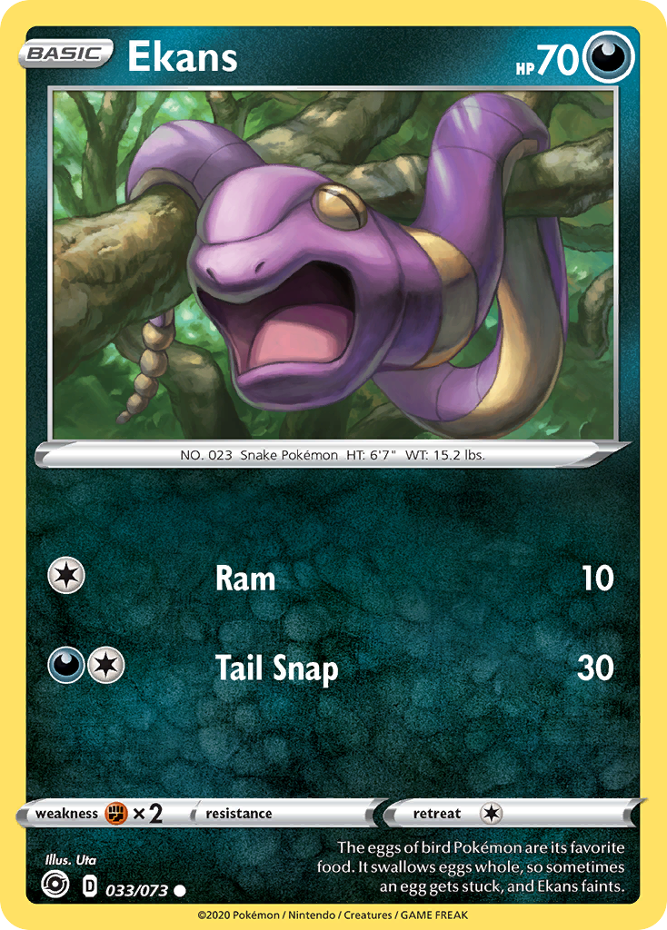 Ekans (033/073) [Sword & Shield: Champion's Path] | The Time Vault CA