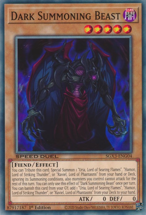 Dark Summoning Beast [SGX3-ENG04] Common | The Time Vault CA