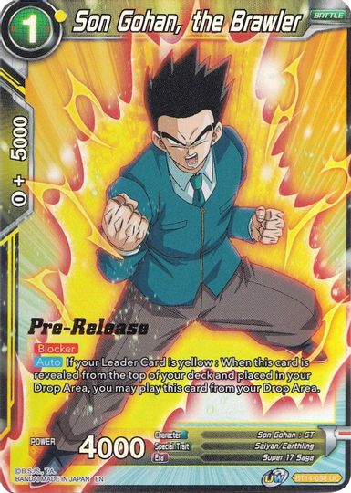 Son Gohan, the Brawler (BT14-098) [Cross Spirits Prerelease Promos] | The Time Vault CA