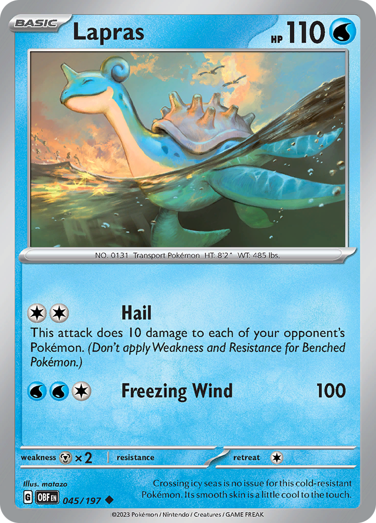 Lapras (045/197) [Scarlet & Violet: Obsidian Flames] | The Time Vault CA