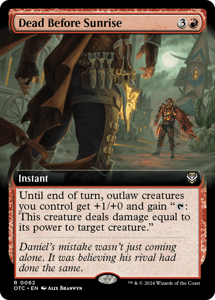 Dead Before Sunrise (Extended Art) [Outlaws of Thunder Junction Commander] | The Time Vault CA