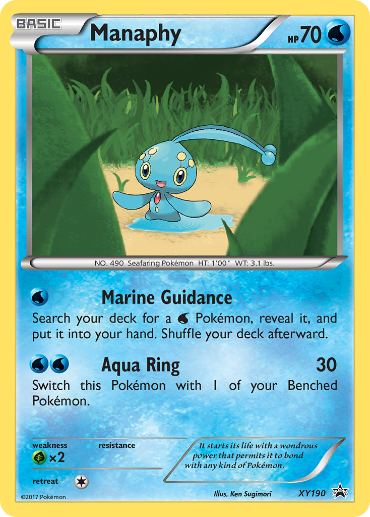 Manaphy (XY190) [XY: Black Star Promos] | The Time Vault CA