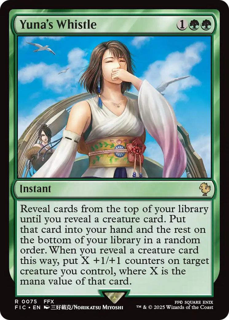 Yuna's Whistle [FINAL FANTASY Commander] | The Time Vault CA