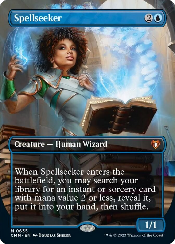 Spellseeker (Borderless Alternate Art) [Commander Masters] | The Time Vault CA