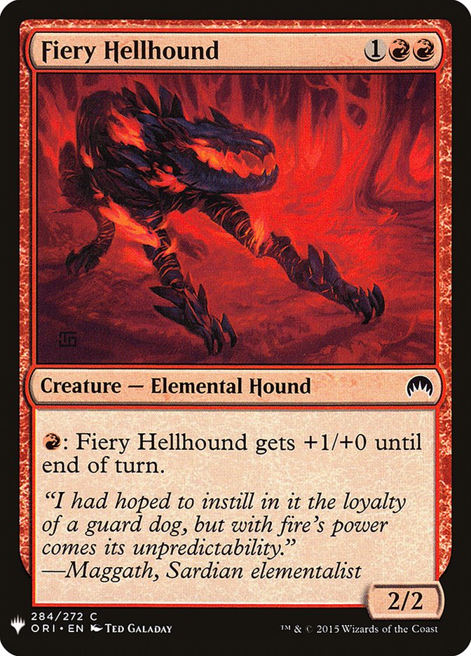 Fiery Hellhound [Mystery Booster] | The Time Vault CA