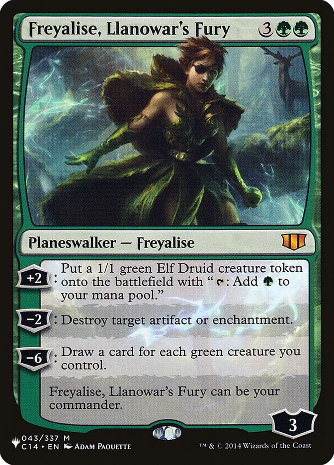 Freyalise, Llanowar's Fury [The List] | The Time Vault CA