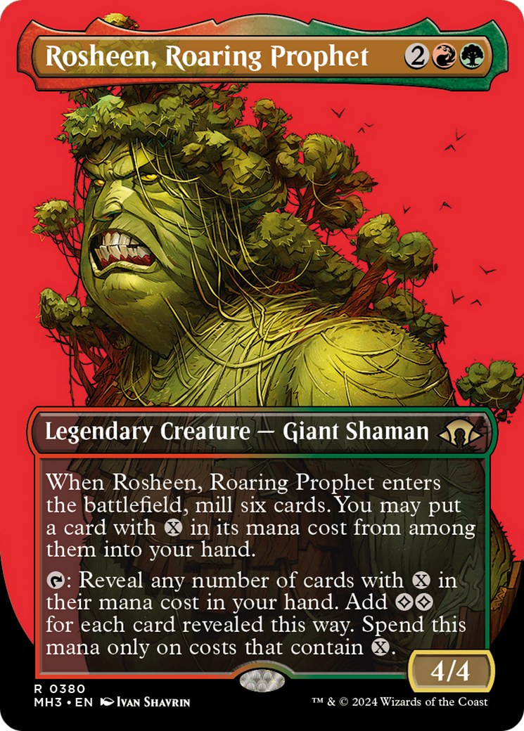 Rosheen, Roaring Prophet (Borderless) [Modern Horizons 3] | The Time Vault CA