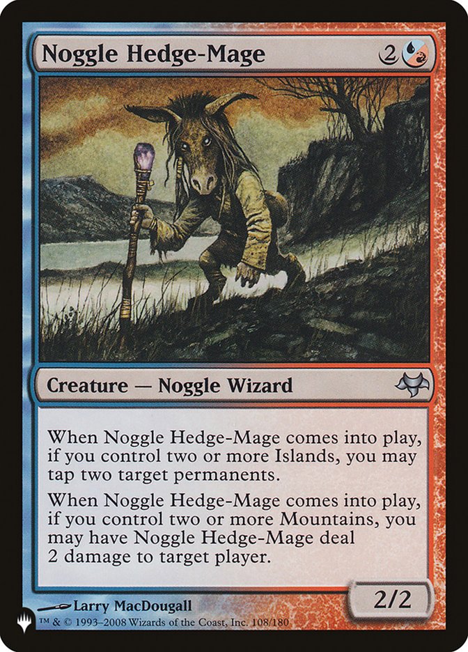 Noggle Hedge-Mage [The List] | The Time Vault CA