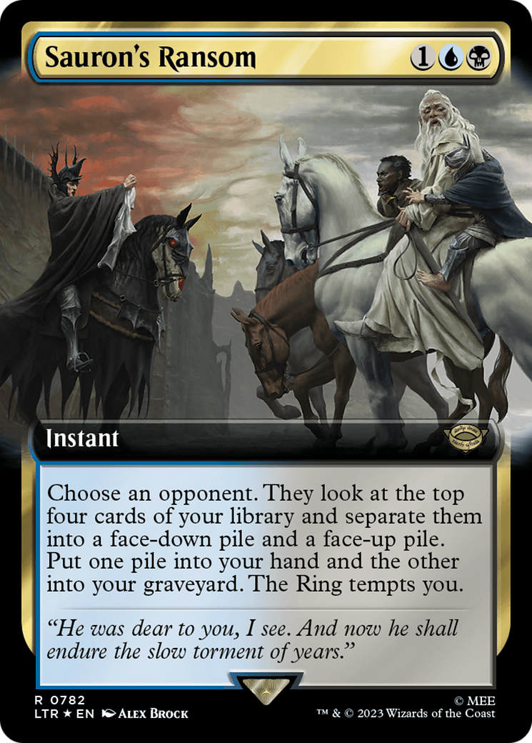 Sauron's Ransom (Extended Art) (Surge Foil) [The Lord of the Rings: Tales of Middle-Earth] | The Time Vault CA