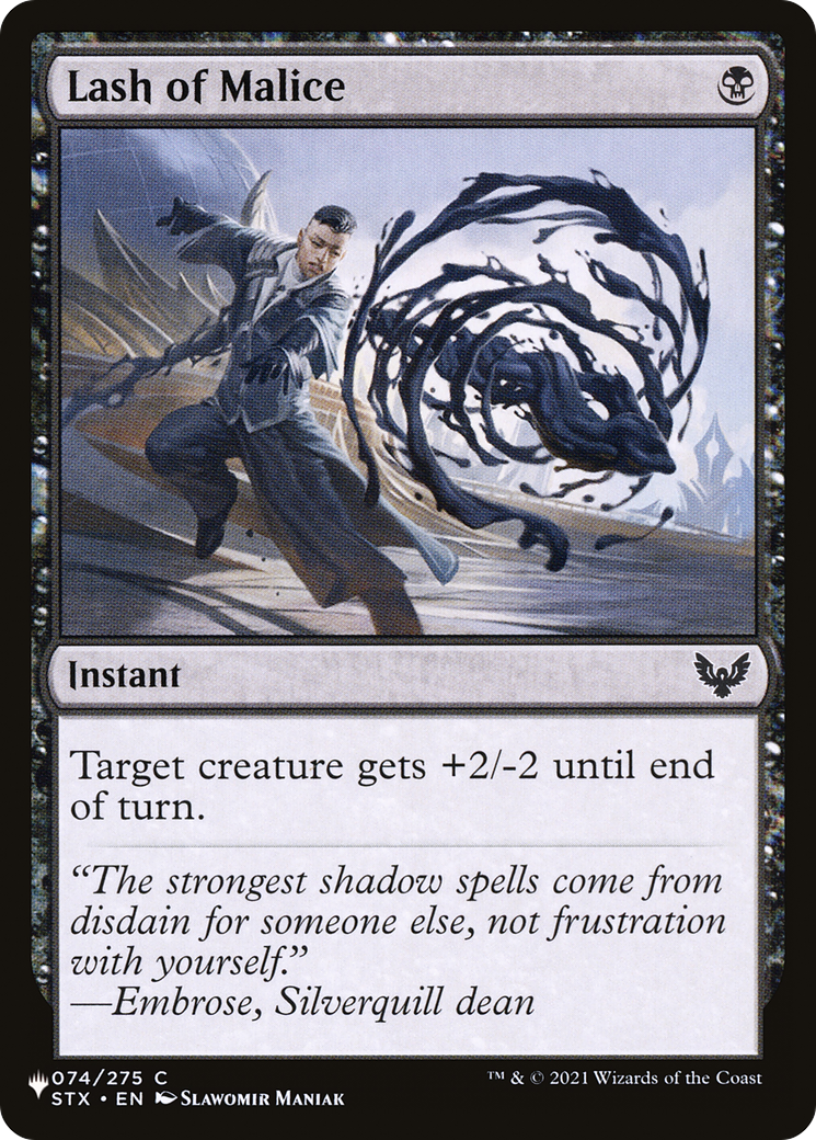 Lash of Malice [The List] | The Time Vault CA