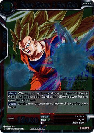Super Saiyan 3 Son Goku (Metallic Foil) (Event Pack 2018) (P-003) [Promotion Cards] | The Time Vault CA