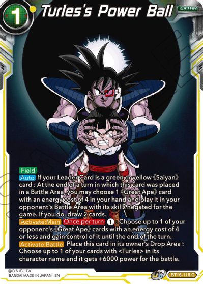 Turles's Power Ball (BT15-118) [Saiyan Showdown] | The Time Vault CA