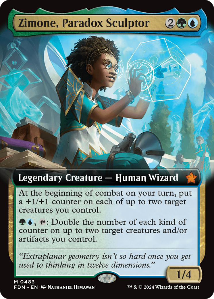 Zimone, Paradox Sculptor (Extended Art) [Foundations] | The Time Vault CA