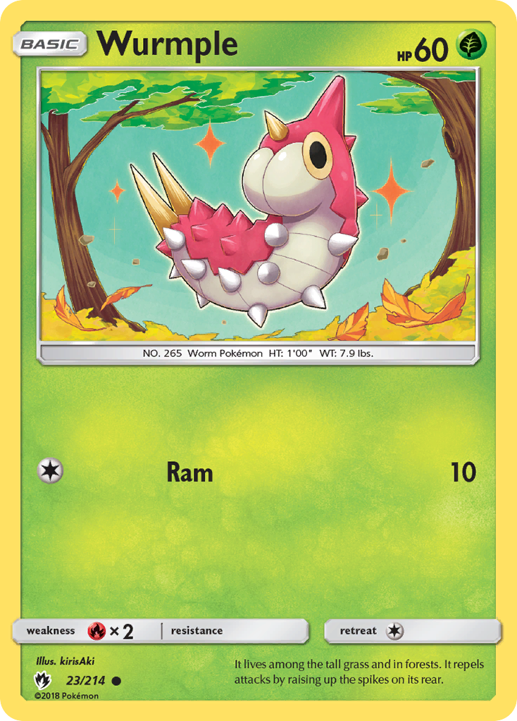 Wurmple (23/214) [Sun & Moon: Lost Thunder] | The Time Vault CA