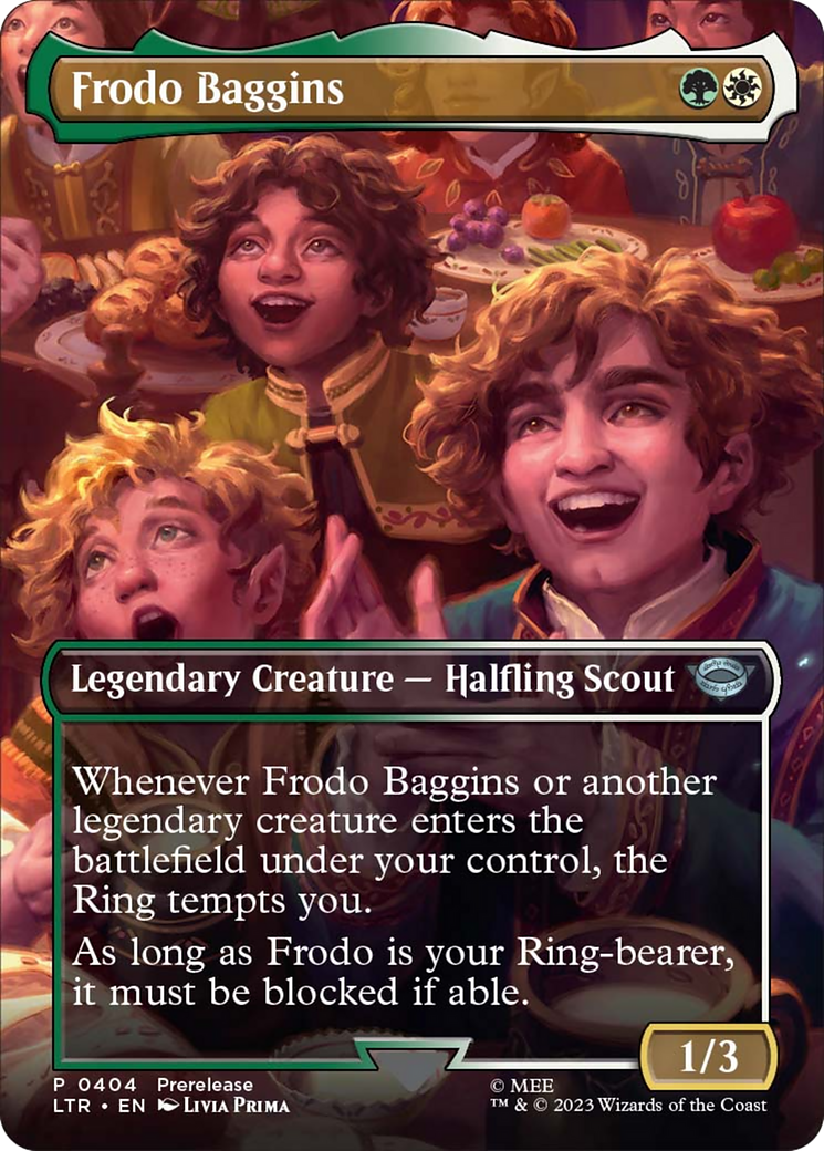 Frodo Baggins (Borderless Alternate Art) [The Lord of the Rings: Tales of Middle-Earth] | The Time Vault CA