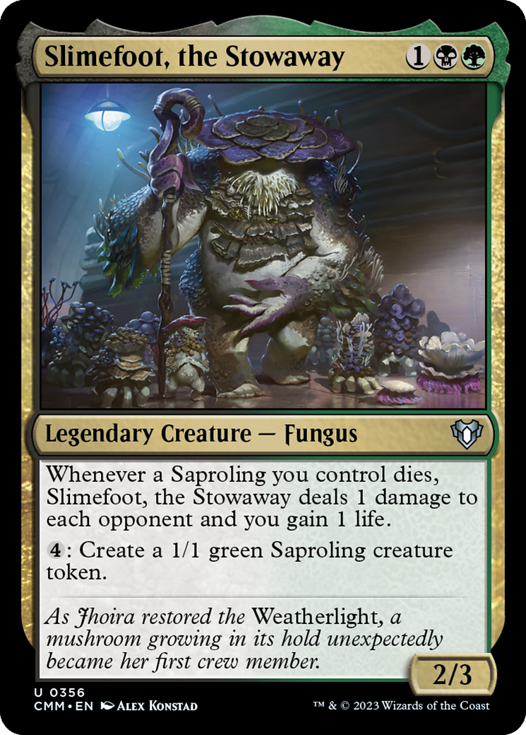 Slimefoot, the Stowaway [Commander Masters] | The Time Vault CA