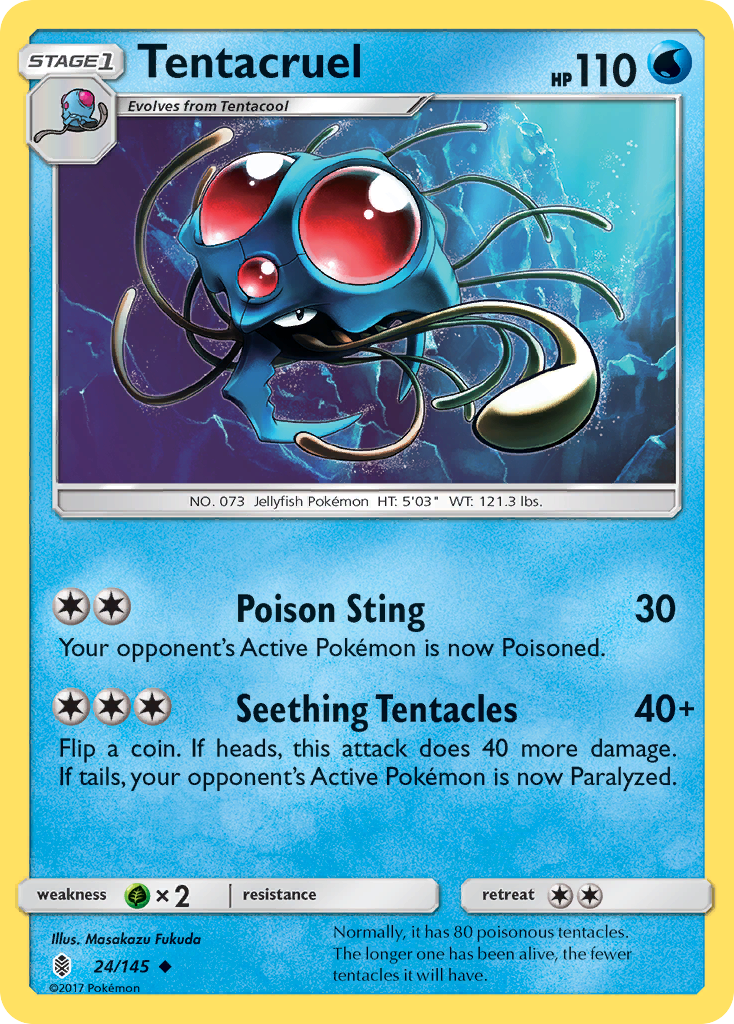 Tentacruel (24/145) [Sun & Moon: Guardians Rising] | The Time Vault CA