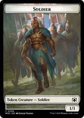 Vampire Knight // Soldier Double-Sided Token [March of the Machine Commander Tokens] | The Time Vault CA