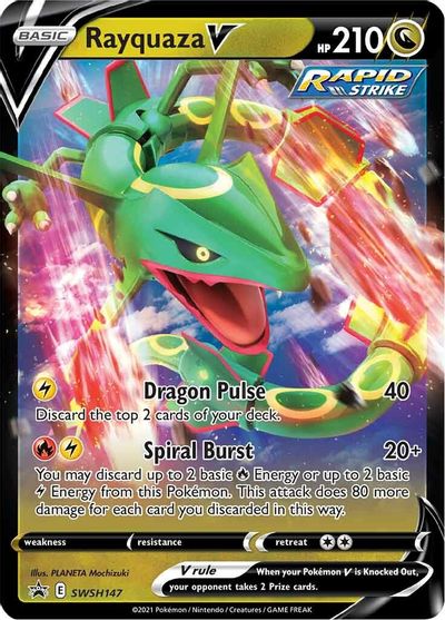 Rayquaza V (SWSH147) [Sword & Shield: Black Star Promos] | The Time Vault CA