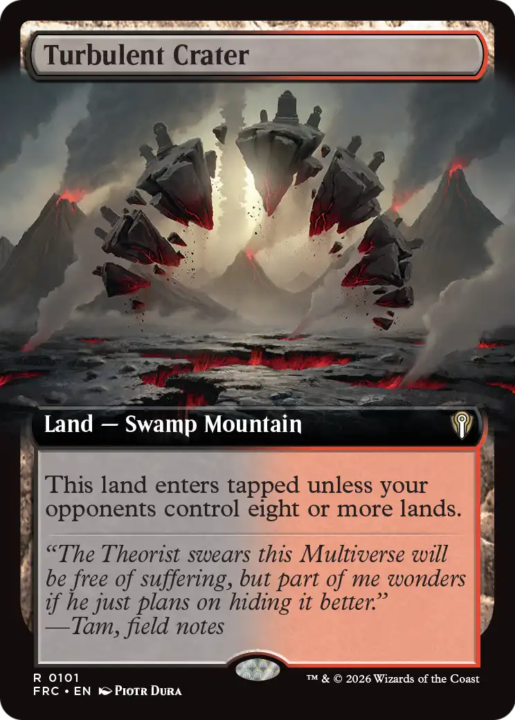 Turbulent Crater (Extended Art) [Reality Fracture Commander] | The Time Vault CA