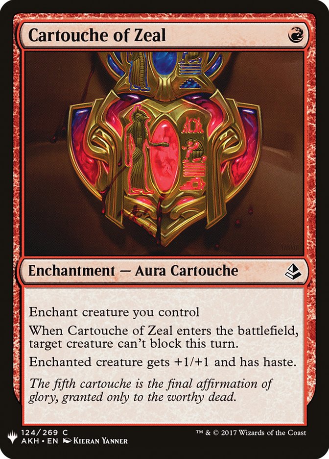 Cartouche of Zeal [Mystery Booster] | The Time Vault CA