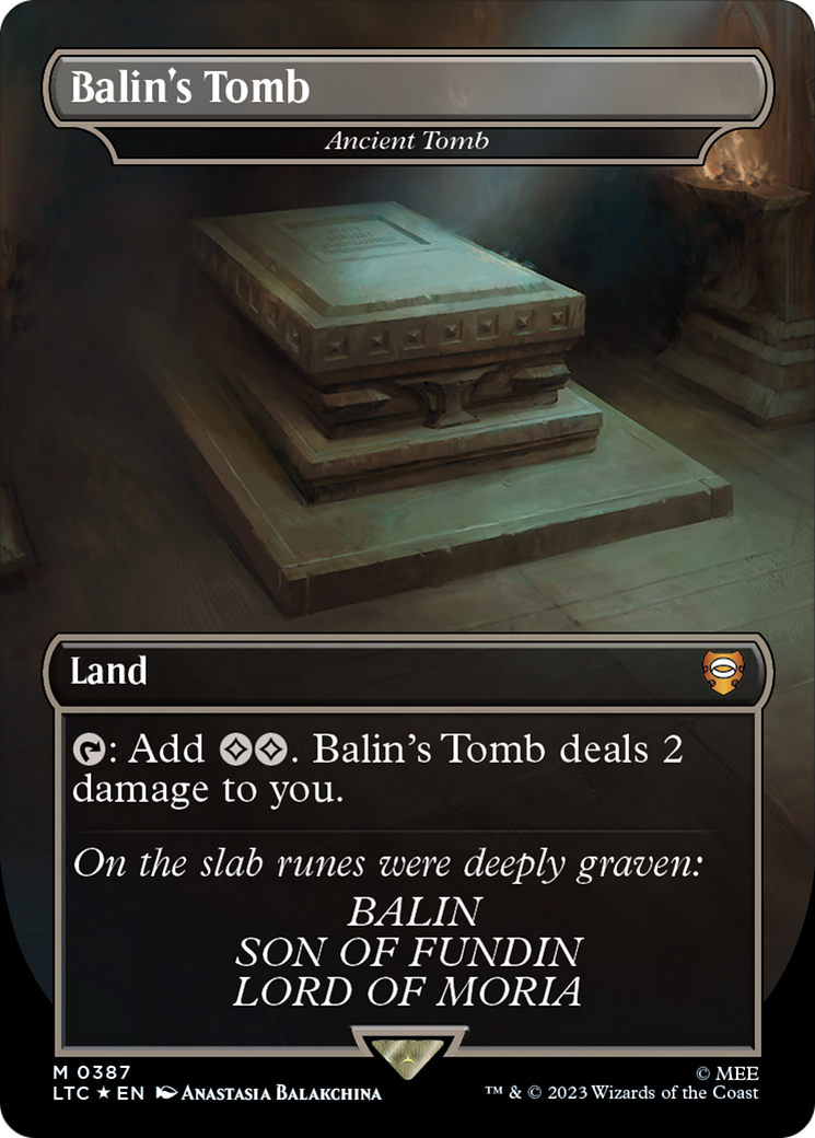 Balin's Tomb - Ancient Tomb (Surge Foil Realms and Relics) [The Lord of the Rings: Tales of Middle-Earth Commander] | The Time Vault CA