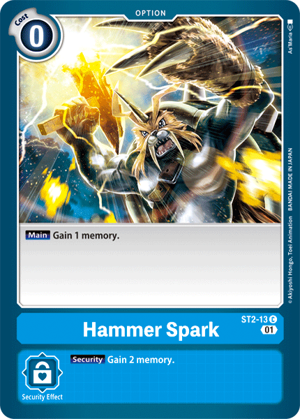 Hammer Spark [ST2-13] (Alternative Art) [Starter Deck: Ulforce Veedramon] | The Time Vault CA