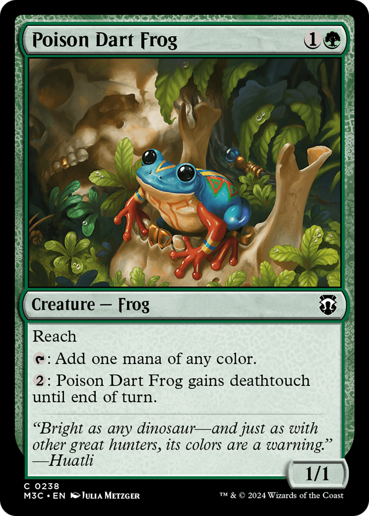 Poison Dart Frog (Ripple Foil) [Modern Horizons 3 Commander] | The Time Vault CA