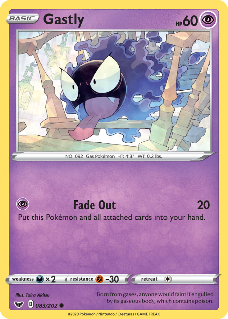 Gastly (083/202) [Sword & Shield: Base Set] | The Time Vault CA