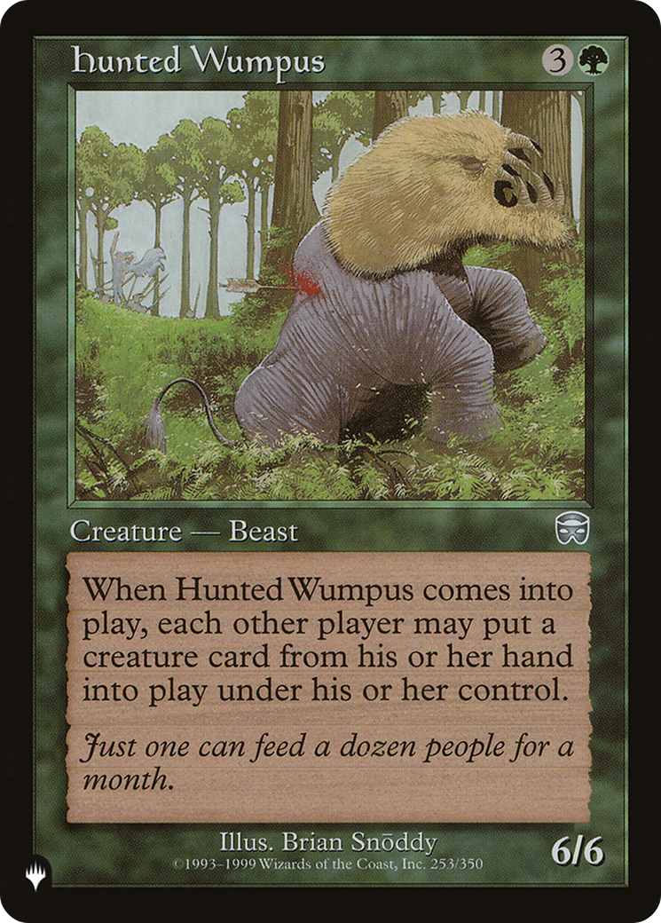 Hunted Wumpus [The List] | The Time Vault CA