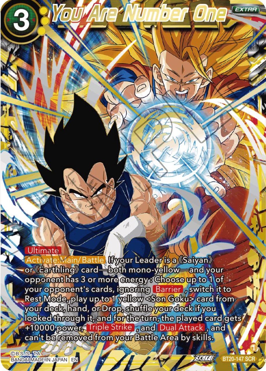 You Are Number One (Alternate Art) (BT20-147) [Power Absorbed] | The Time Vault CA