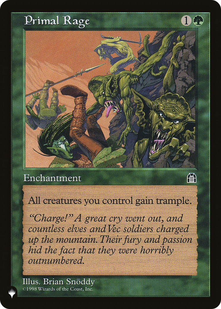 Primal Rage [The List] | The Time Vault CA