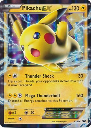 Pikachu EX (XY174) (Jumbo Card) [XY: Black Star Promos] | The Time Vault CA