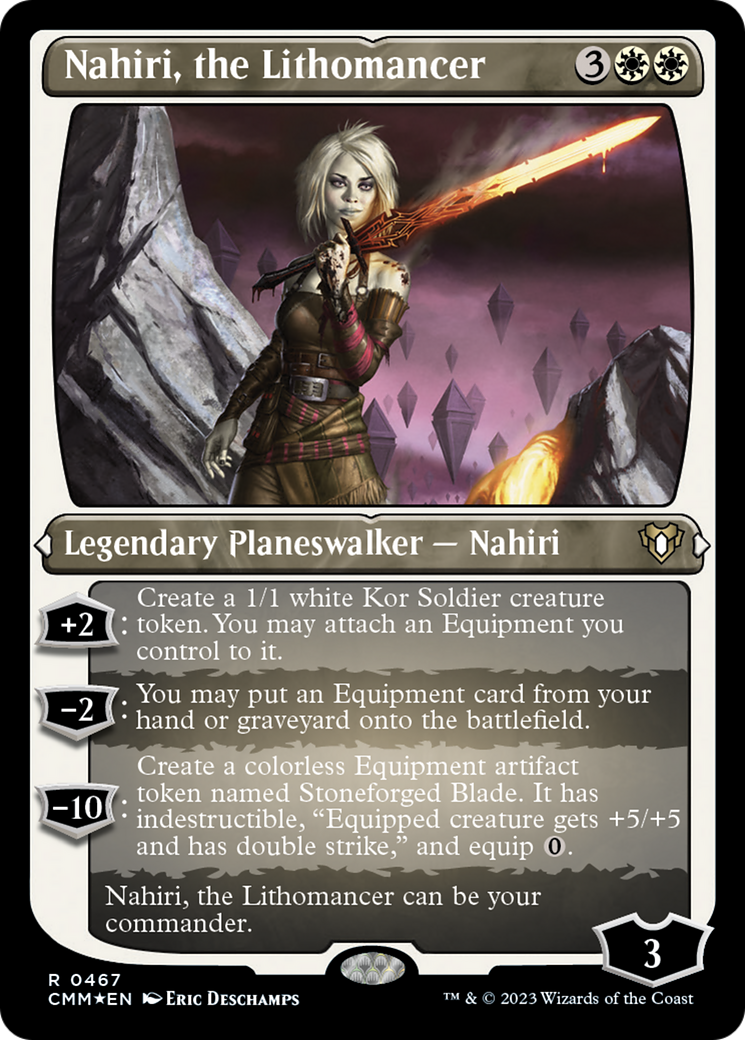 Nahiri, the Lithomancer (Foil Etched) [Commander Masters] | The Time Vault CA