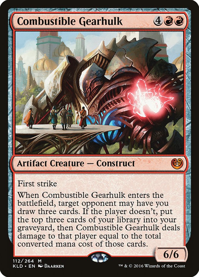 Combustible Gearhulk [Kaladesh] | The Time Vault CA