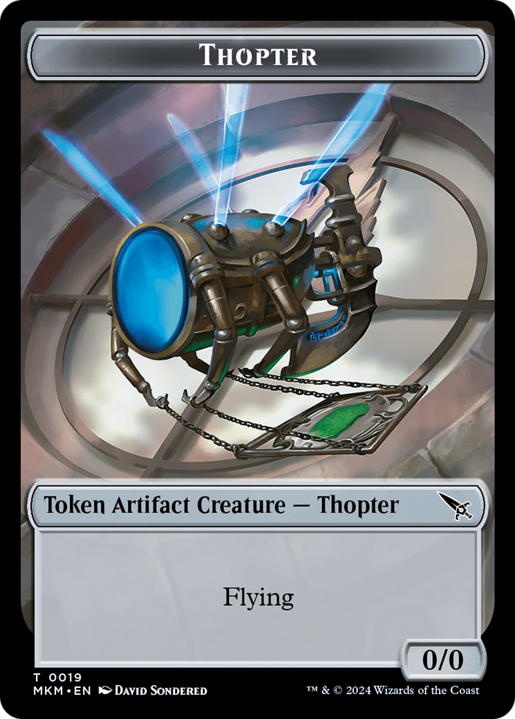 Thopter (0020) // Thopter (0019) Double-Sided Token [Murders at Karlov Manor Tokens] | The Time Vault CA