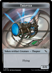 Detective // Thopter (0019) Double-Sided Token [Murders at Karlov Manor Tokens] | The Time Vault CA