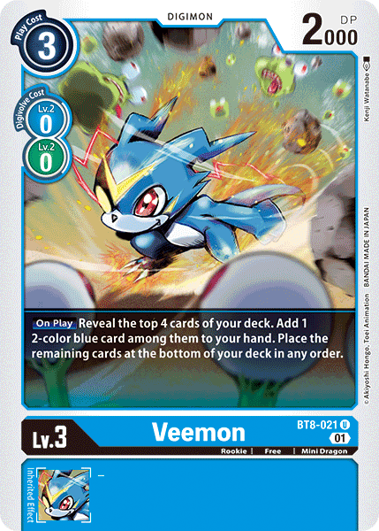 Veemon [BT8-021] [New Awakening] | The Time Vault CA