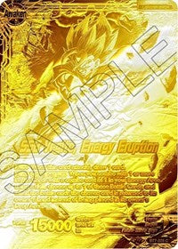 Son Goku & Vegeta // SSB Vegito, Energy Eruption (Championship Final 2019) (Gold Metal Foil) (BT7-025_PR) [Tournament Promotion Cards] | The Time Vault CA
