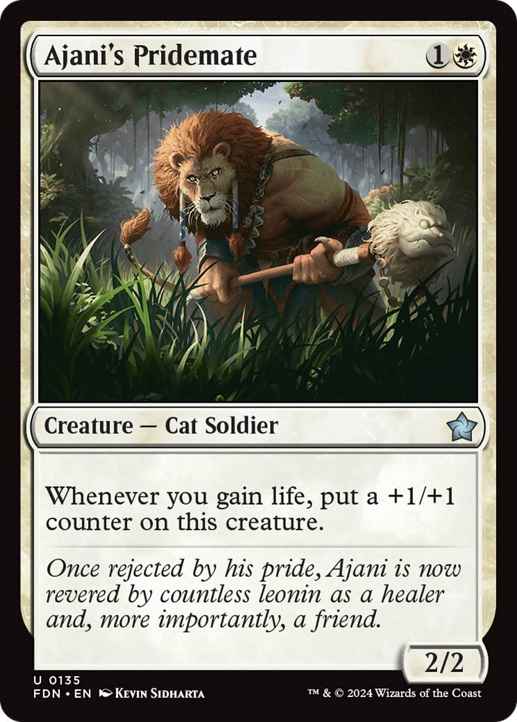 Ajani's Pridemate [Foundations] | The Time Vault CA