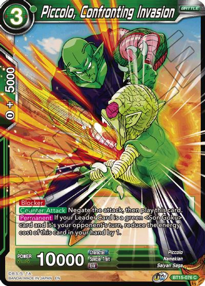 Piccolo, Confronting Invasion (BT15-076) [Saiyan Showdown] | The Time Vault CA