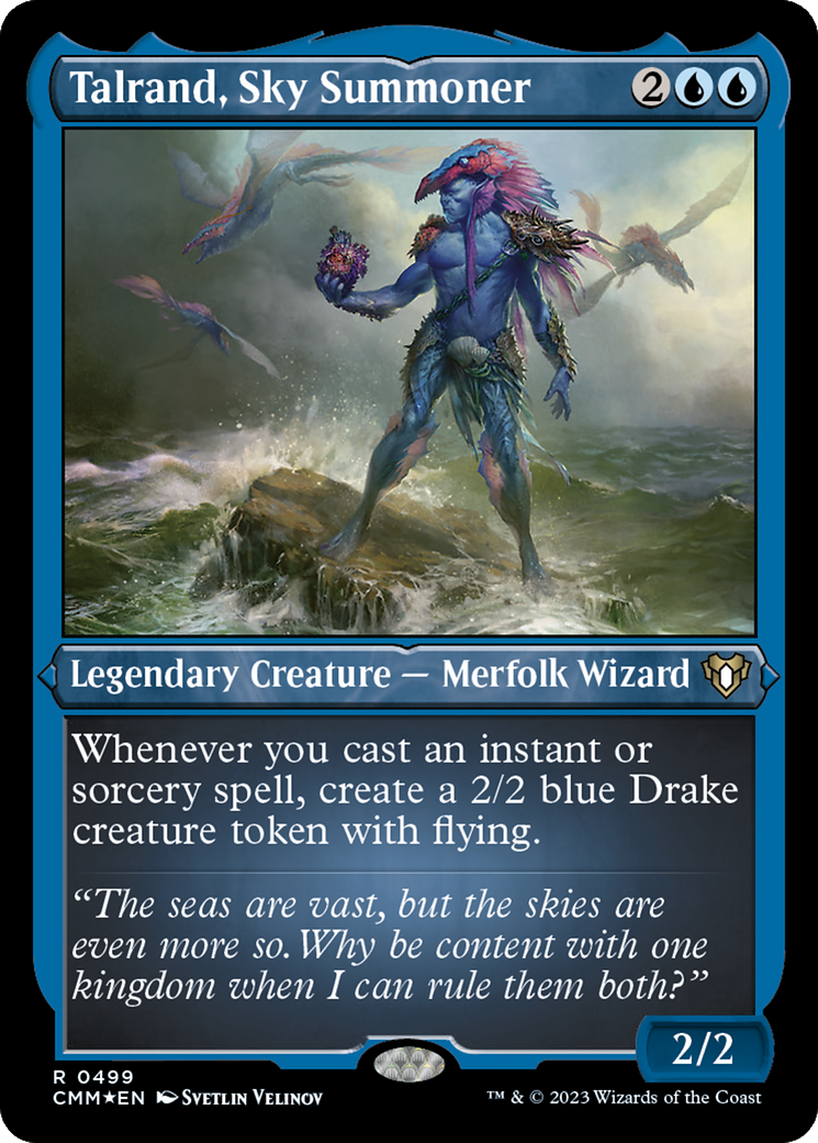 Talrand, Sky Summoner (Foil Etched) [Commander Masters] | The Time Vault CA