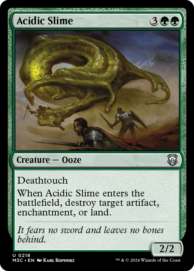 Acidic Slime (Ripple Foil) [Modern Horizons 3 Commander] | The Time Vault CA