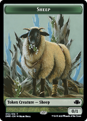 Goblin // Sheep Double-Sided Token [Dominaria Remastered Tokens] | The Time Vault CA