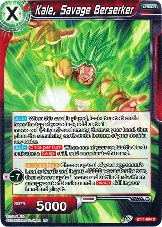 Kale, Savage Berserker (BT11-004) [Vermilion Bloodline] | The Time Vault CA