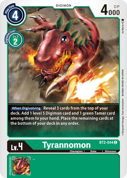 Tyrannomon [BT2-044] [Release Special Booster Ver.1.0] | The Time Vault CA