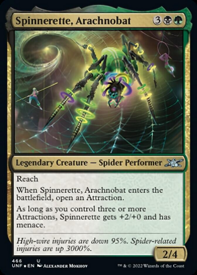Spinnerette, Arachnobat (Galaxy Foil) [Unfinity] | The Time Vault CA