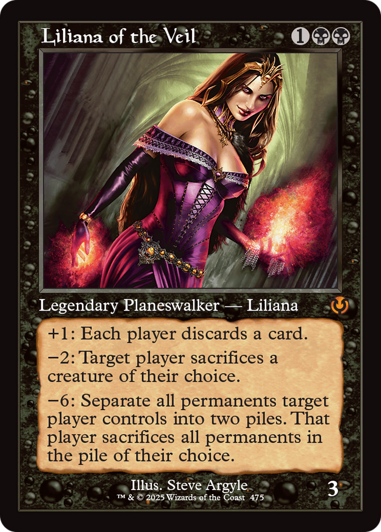 Liliana of the Veil (Retro Frame) [Innistrad Remastered] | The Time Vault CA