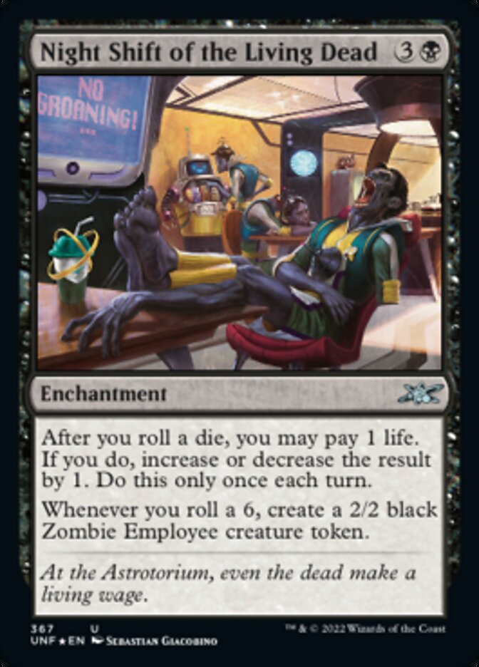 Night Shift of the Living Dead (Galaxy Foil) [Unfinity] | The Time Vault CA