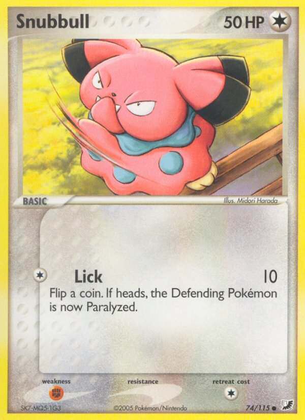 Snubbull (74/115) [EX: Unseen Forces] | The Time Vault CA